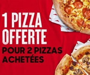 Bon plan PIZZA OFFERTE  ! Pour deux pizzas achetées, la troisième est offerte